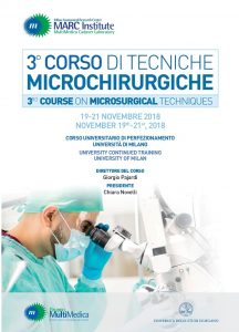 A Milano (19-21 novembre) il Corso di tecniche Microchirurgiche