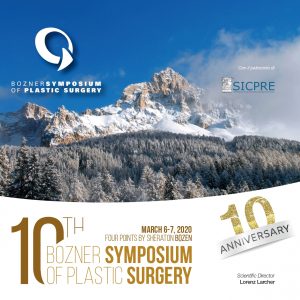 10th Bozner Symposium of Plastic Surgery (6-7 marzo): quote ridotte e posti gratuiti per i soci SICPRE
